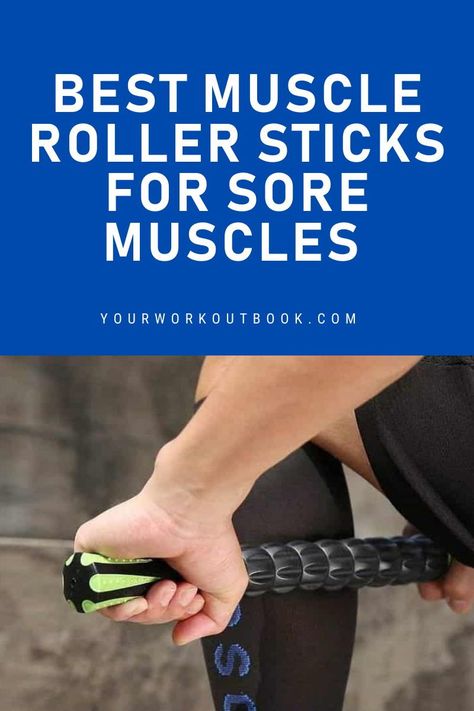 Here is a detailed look at the best muscle roller sticks for self-massage, sore muscles, and improving range of motion. #fitness #exercise #roller Muscle Roller Stick, Muscle Roller, Tiger Tail, Deep Massage, Self Massage, Deep Tissue Massage, Massage Roller, Deep Tissue, Athletic Performance