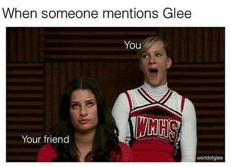 Hah yea Queer Humor, Glee Funny, Glee Memes, Rachel And Finn, Glee Quotes, Santana Lopez, Finn Hudson, Glee Club, Naya Rivera