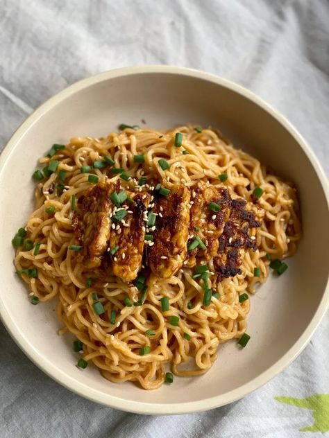 Miso Noodles, Fried Tempeh, Vegan Noodles, Vegan Ramen, Gluten Free Noodles, Peanut Noodles, Vegan Chili, Perfect Pasta, Roasted Chickpeas