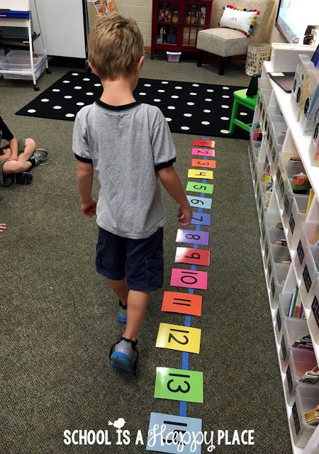 Life Size Number Line Kindergarten Number Line Activities, Diy Number Line For Classroom Wall, Open Number Line Activities 1st Grade, Number Line Activity, Number Line Games, Sequencing Numbers, Number Line Activities, Line Math, Body Preschool