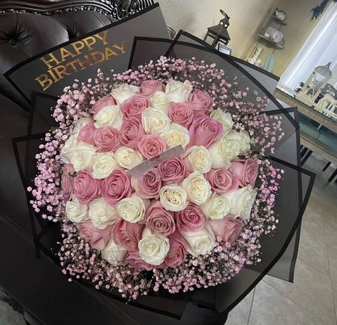 50 Flowers Bouquet, Flower Bouquet Girlfriend, Pink Rose Bouquet Birthday, Pink Roses Bouquet Gift, Beautiful Bouquet Of Flowers Birthday, Beautiful Rose Flowers Bouquets, Luxury Flowers Bouquet Gifts, Birthday Flowers Bouquet Beautiful Roses, Birthday Ramos