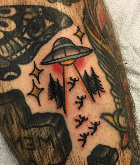 I Want To Believe Tattoo, Traditional Filler, Filler Tattoo Ideas, Gap Filler Tattoo, Filler Tattoos, Gotik Tattoo, Tato Flash, Mangas Tattoo, Tattoo Sleeve Filler