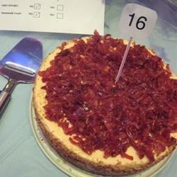 A maple-bacon-pecan crust holds together this indulgent maple-vanilla cheesecake topped with real candied bacon after an overnight chill. Maple Bacon Cheesecake, Bacon Cheesecake, Brownie Caramel, Bacon Desserts, Bacon Party, Vanilla Cheesecake, Candied Bacon, Caramel Cheesecake, Maple Bacon