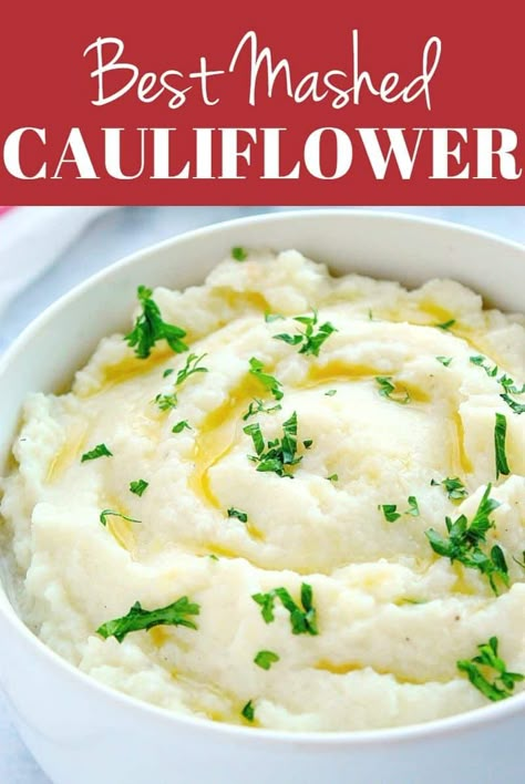 Easy Cauliflower Mashed Potatoes, Coliflower Mashed Potatoes Cauliflower, Mashed Cauliflower Recipe Frozen, Keto Mashed Potatoes Cauliflower Recipes, Best Mashed Cauliflower Recipe, Cauliflower Recipes Mashed, Cauliflower Recipes Keto Low Carb, Keto Cauliflower Mash, Low Carb Potatoes Recipes