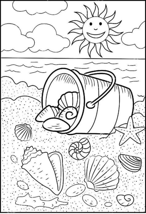 Sea Shell Coloring Sheets, Florida Coloring Pages, Vbs Coloring Sheets Free Printable, Free Ocean Coloring Pages, Beach Colouring Pages, Hawaiian Coloring Pages Free Printable, Beach Coloring Pages Free Printable, Ocean Coloring Pages Free Printable, Shells Coloring Pages