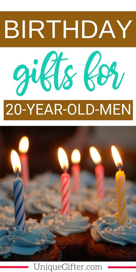 Birthday Gifts for a 20 year old men | The perfect Birthday Gifts for 20 year old men  |  20 year old men Birthday Presents | Modern 20 year old men  Gifts | Special Gifts To Celebrate His 20th Birthday |20th Birthday Presents to Buy for him | Unique Birthday Gifts for his 20th birthday | #birthday #20yearoldgifts #forhim  via @ 20 Presents For 20th Birthday, Boyfriends 20th Birthday Gift Ideas, 20th Birthday Gift Ideas For Boyfriend, 20th Birthday Presents, Old Man Birthday, Birthday Present For Boyfriend, Boyfriend Ideas, New Birthday Cake, Birthday Presents For Men