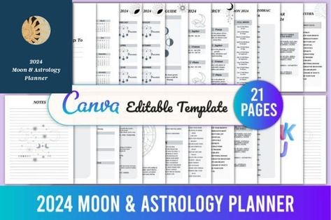 Moon Phases Activities, Astrology Planner, Moon Spells, Moon Astrology, Kdp Interior, Solar Eclipses, Moon Calendar, Focus On What Matters, 2024 Calendar