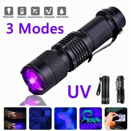 UV Ultra Violet LED Flashlight Aluminum 9 LED Black Torch Light UV Lamp Blacklight Zoomable 3 Modes Black Light Flashlight, Uv Flashlight, Uv Black Light, Novelty Lights, Pet Urine, Light Flashlight, Tactical Flashlight, Torch Light, Light Bulb Types