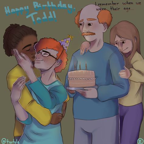 HAPPY BIRTHDAY TODD MY SILLY BOY 😋😋😋 || art credits to @tortels in tiktok Sally Face Birthday, Todd And Neil Sally Face, Todd X Neil Sally Face, Todd X Neil, Neil And Todd Fanart, Todd Sally Face, Earthworm Sally, Sally Man, I Got U