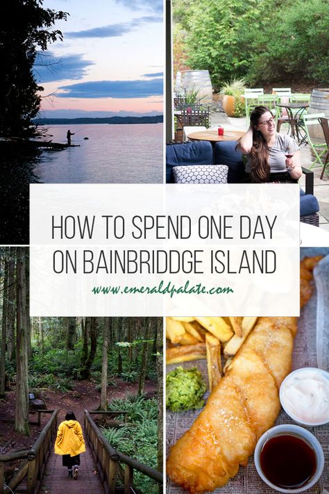 Bainbridge Island Things To Do, Van Traveling, Washington Adventures, Seattle Ferry, Day Trips From Seattle, Bainbridge Island Washington, Seattle Travel Guide, Washington Trip, Seattle Vacation