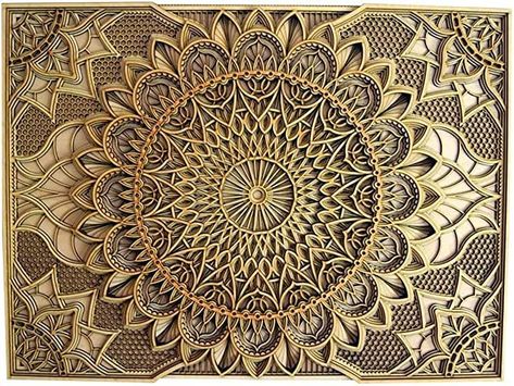 #Wall Hanging Decor #Home Wall Decor #Multilayered Laser Cut Carved #Elegant Wooden Mandala #Natural Wood Bohemian Style Living, Wood Mandala, Spiritual Vibes, Mandala Wall Decor, Art Deco Theme, Laser Cut Panels, Inspired Bedroom, Showroom Interior Design, Wooden Wall Hangings