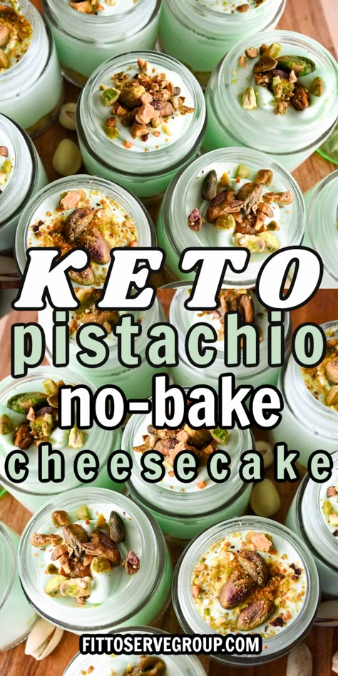 Keto Pistachio, Cheesecake Minis, Keto Cheesecakes, Keto Pudding, Pistachio Cheesecake, Pistachio Recipes, Low Carb Low Fat Recipes, Best Low Carb Recipes, Keto Dessert Easy