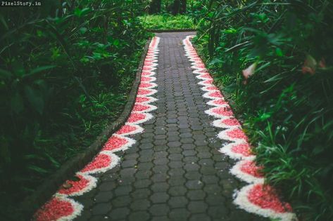 Photo of Destination wedding pathway decor Floral Rangoli, Pathway Decor, Best Wedding Websites, Wedding Photo Sharing, Diwali Decorations At Home, Wedding Background Decoration, Rangoli Patterns, Desi Wedding Decor, Flower Decorations Diy