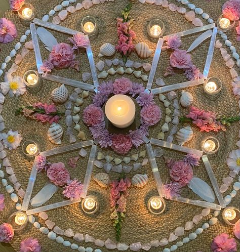 Yoga Ceremony, Earth Offerings, Slow Vibes, Bath Magic, Womens Circle, Cacao Ceremony, Social Pictures, Creativity Takes Courage, Crystal Mandala