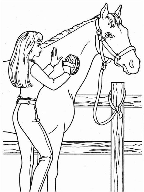 Horse Coloring Books, Horse Art Drawing, Barbie Coloring, Barbie Coloring Pages, Horse Coloring Pages, Horse Drawing, Horse Drawings, Cute Horses, Coloring Pages To Print