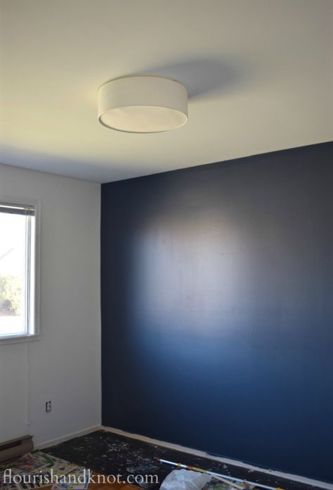 Newburyport Blue - benjamin moore - wall colour Newburyport Blue Benjamin Moore Bedroom, Newburyport Blue Benjamin Moore, Benjamin Moore Newburyport Blue, Newburyport Blue, Blue Benjamin Moore, Benjamin Moore Bedroom, Harry Potter Nursery, Wall Colour, One Room Challenge