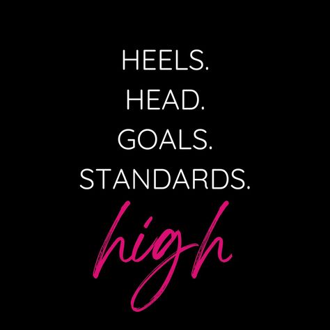 When you raise your standards, you elevate your entire being—mind, body, and spirit—to new heights. So, keep those heels high, keep your head up, and never stop reaching for the stars. Follow @fortunafemmes for more. #growthmindset #growth #healthymindset #empowering #evolvingwomen #empoweringwomen #empoweredwomen #womensupportingwomen #womenempoweringwomen #queens #businesswoman #businesswifey #business 1w Keep Your Heels Head And Standards High, High Standards Quotes, Raise Your Standards, Boss Babe Quotes, Tshirt Business, Heels High, Healthy Mindset, Reaching For The Stars, Heads Up