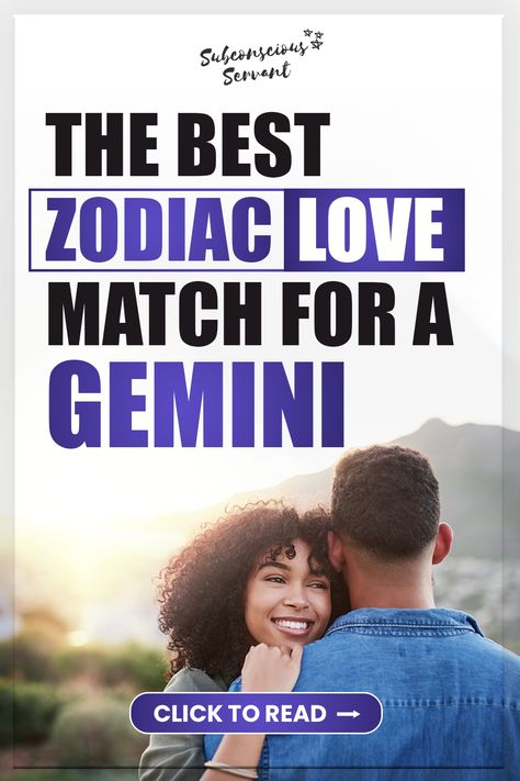 Do you know who your Gemini soulmate is? This article will help you to identify them based on their zodiac sign. Read on to learn more about the best love match for a Gemini! via @subconsciousservant Gemini Soulmate, Gemini Love Compatibility, Gemini Man In Love, Who Is My Soulmate, Gemini Moon Sign, Twin Symbol, Gemini Signs, Zodiac Love Matches, June Gemini