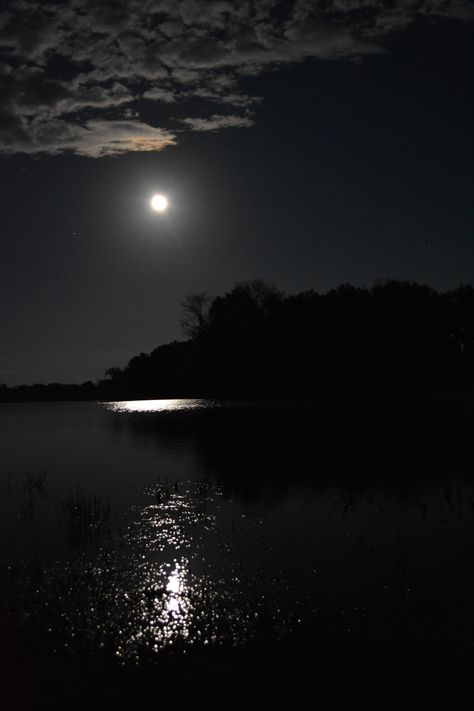 The moon and clouds reflecting on the lake at the farm. #moon #clouds #lake #farm #reflection @photographyat Girl In Red Aesthetic, The House Across The Lake, House Across The Lake, Light Reads, Moonlight On The River, Lake Fashion, Guilt Tripping, Nyx Goddess, Goddess Of The Night