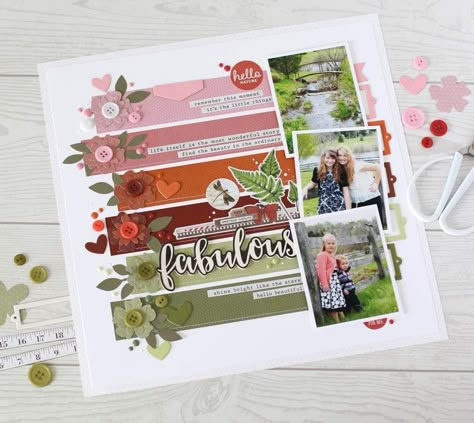 Family Scrapbook Layouts, Beach Scrapbook Layouts, Beach Scrapbook, Scrapbook Design Layout, Scrapbook Pictures, Simple Scrapbook, Boho Color, Scrapbook Layout Sketches, Creative Scrapbook