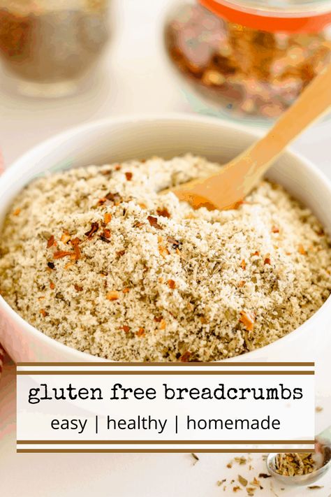 Gluten Free Bread Crumbs Substitute, Almond Flour Dairy Free Recipes, Breadcrumb Substitute, Gluten Free Breadcrumbs, Gluten Free Italian Bread, Substitute For Bread Crumbs, Healthy Bread Alternatives, Breaded Fish Recipe, Breadcrumbs Recipe