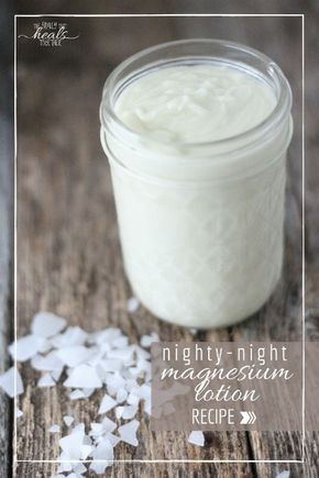 Nighty-Night Magnesium Lotion Recipe | The Family That Heals Together Magnesium Lotion Recipe, Diy Lotions, Magnesium Cream, Homemade Lotions, Magnesium Lotion, Metallic Ballet Flats, Lotion Recipe, Diy Cream, Diy Lotion