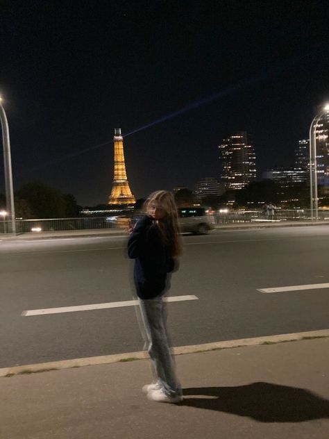 Girl In Paris, Eiffel Tower, Tower, Paris