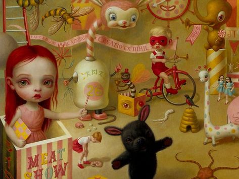 mark ryden wallpaper - Buscar con Google Nicoletta Ceccoli Tarot, Ceccoli Tarot, Mark Ryden Art, Low Brow Art, Brow Art, Odd Art, Eve Online, Mark Ryden, Mike Mignola