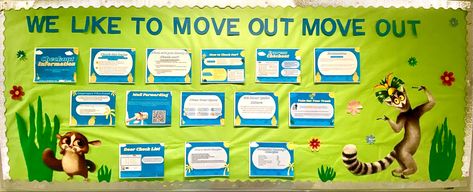 Inclusive Bulletin Board Ideas, Closing Bulletin Board, Movie Bulletin Boards, Move Out Bulletin Board Ra, Ra Closing Bulletin Board, Ra In And Out Board, Midterm Bulletin Board Ra, Closing Ra Bulletin Board, Closing Bulletin Board Ra