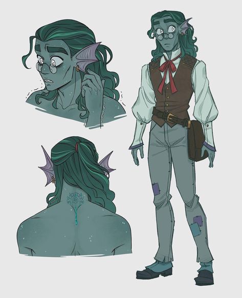 Dungeons And Dragons Characters, Dnd Art, Arte Inspo, Arte Sketchbook, Creature Concept Art, Character Design References, Character Creation, Dnd Characters, Character Portraits