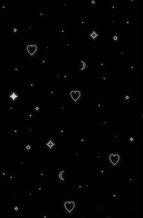 Pixel Night Sky, Cute Backgrounds For Iphone, Iphone Wallpaper Cat, Iphone Wallpaper Kawaii, Cute Black Wallpaper, Iphone Wallpaper Photos, Iphone Wallpaper Themes, Cute Simple Wallpapers, Edgy Wallpaper