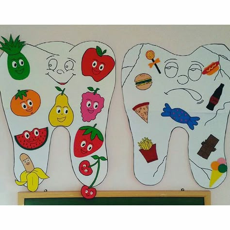 Teeth Craft For Preschool, Dental Health Crafts, Dental Health Preschool, Dental Health Activities, Health Activities, Groundhog Day, Preschool Classroom, Kids Health, Dental Health