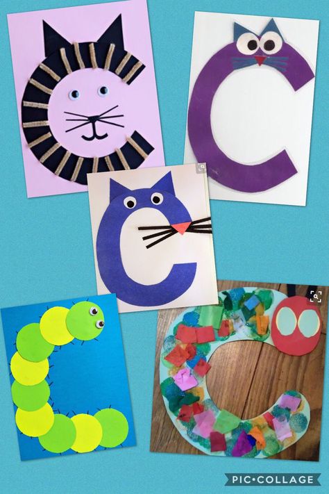 Teaching The Letter C Preschool, C Is For Craft Preschool, Letter C Arts And Crafts, Letter C Art Preschool, Letter C Arts And Crafts For Preschool, Letter C Crafts For Preschool, Letter C Activity, Letter C Activities For Preschool, Preschool Letter C