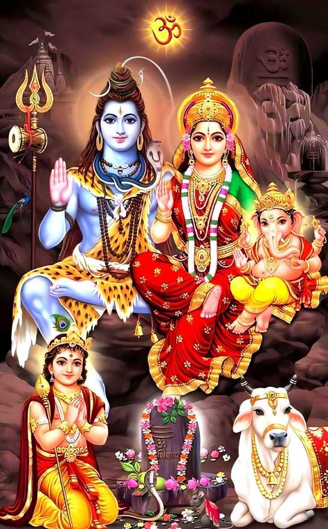 Shiva Parivar Photos, Shiv Family Photo, Lord Shiva And Family, Shiv Parivar Images, Ganesh Parvati Images, Gods Images Hindu, Lord Shiva Family Images, Mahadev Parvati Photo, All Hindu Gods In One Picture