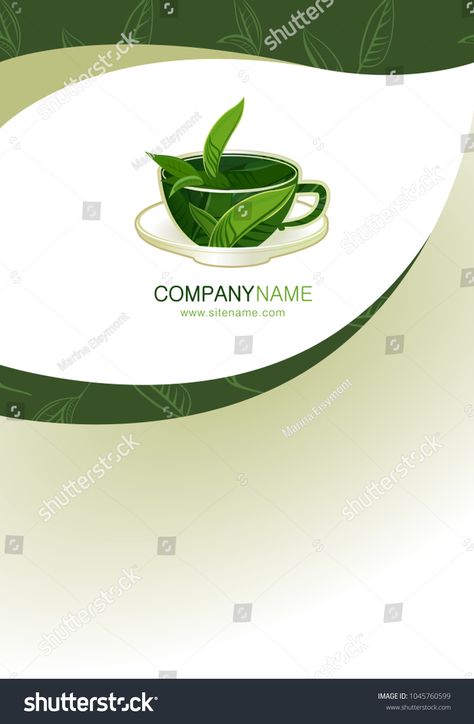 Tea Branding and Packaging with Cup of tea with tea leaves. Logo template design. Brochure flyer design template. Trendy #Ad , #Paid, #tea#leaves#Logo#Cup Tea Leaf Symbols, Tea Brands Logo, Tea Leaves Illustration, Tea Leaf Packaging, Tea Leaves Logo, Tea Branding, Leaves Logo, Cup Logo, Tea Brands