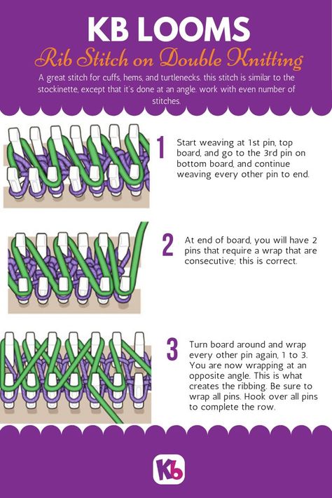 Creating the rib stitch on a rake (double sided loom) #loomknitting #loomknits #ribstitch #doubleknit Loom Knitting Rib Stitch, Looming Patterns, Yarn Loom, Loom Knitting For Beginners, Knit Loom, Round Loom Knitting, Circle Loom, Loom Hats, Loom Knitting Tutorial