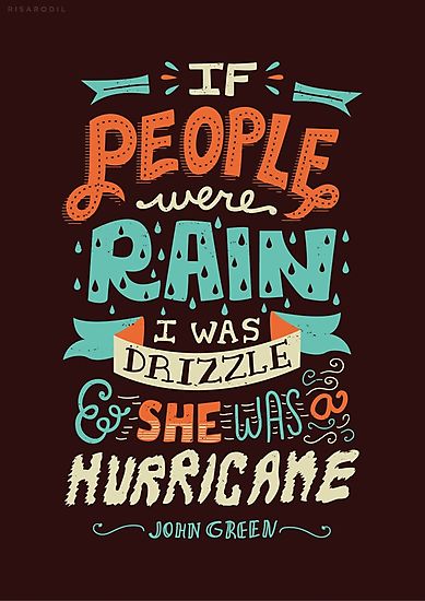 Quotes John Green, Looking For Alaska Quotes, Alaska Quotes, If People Were Rain, Drizzling Rain, John Green Quotes, John Green Books, Typographic Quote, Green Quotes