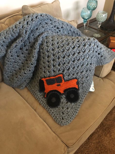 Crochet Jeep Blanket, Jeep Crochet Blanket Pattern, Jeep Crochet, Orange Jeep, Jeep Baby, Crochet Blanket Pattern, Crochet Blanket Patterns, Blanket Pattern, Crochet Scarf