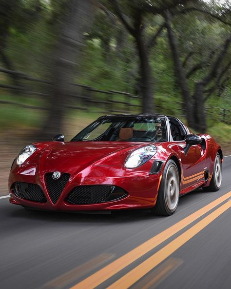 Alfa 4c, Alfa Romeo 4c, Alfa Romeo Spider, Exotic Sports Cars, Italian Cars, Expensive Cars, Car And Driver, Classic Cars Muscle, 5 Seconds