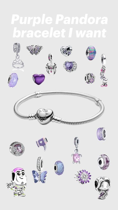 I can’t afford this Purple Pandora Bracelet, Purple Pandora, Bracelet Charms, Pandora Bracelet Charms, Pandora Bracelet, Christmas Outfit, I Want, I Can, Charms