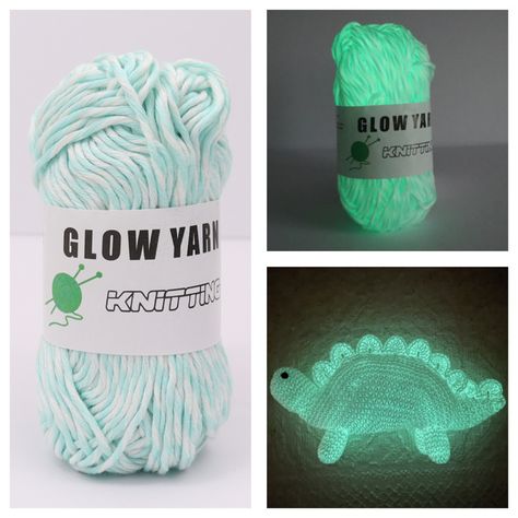 Embark on a prehistoric adventure like never before! 🌄 Craft your very own glow-in-the-dark dinosaur with Knot Bros yarn and watch it come alive after dark. 🌙🦕 🌟 Perfect for sparking imagination and learning about the ancient world. �🌄 An exciting and educational DIY project for all ages. Start your dino journey now: knotbros.com #DinosaurCrafts #GlowInTheDarkYarn #CraftingAdventure #KnotBros #DIY #PrehistoricFun 🦕🌌 Glow Yarn Ideas, Glow In The Dark Crochet Ideas, Glow Crochet, Glow In The Dark Yarn, Gifted Students, Yarn Ideas, Crochet Market, Dinosaur Crafts, Ancient World