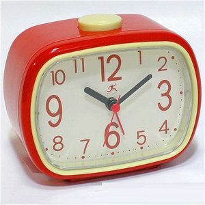 Infinity Instruments Retro Alarm Clock in Red with Cream Face Red Pngs, Red Home Accessories, Accessories Png, Carrd Png, Retro Alarm Clock, Carrd Stuff, Red Clock, Screen Icon, Png Aesthetic