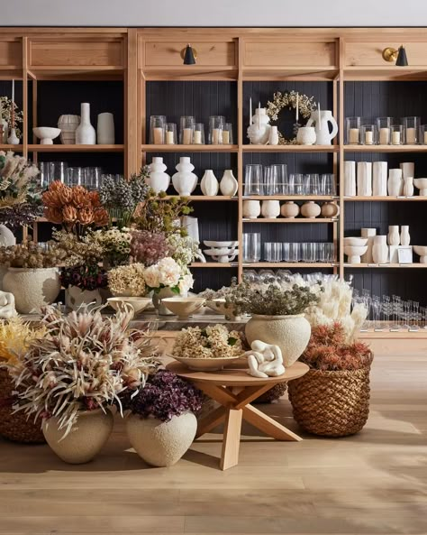 Photo 6 of 9 in Crate & Barrel’s New Flagship Store Elevates the In-Store Experience - Dwell Gift Shop Displays, Florist Studio, Flower Shop Design, Retail Store Interior Design, Abigail Ahern, Gorgeous Tile, Retail Store Interior, Flower Store, Florist Shop