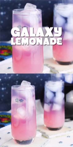 Galaxy Lemonade, Resep Smoothie, Kid Drinks, Jello Shots, Lemonade Recipes, Alcohol Drink Recipes, Drinks Alcohol Recipes, Alcohol Recipes, Starbucks Drinks