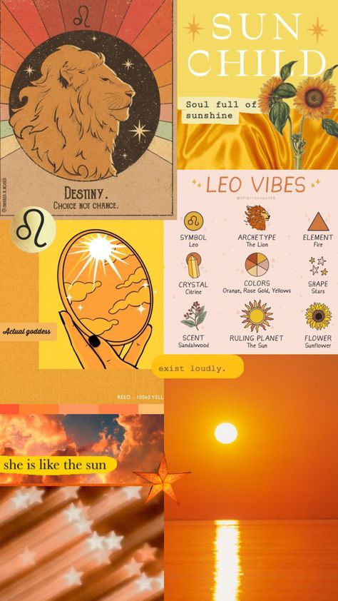 #leo #leoaesthetic #leozodiac #leomoodboard #zodiac #zodiacaesthetic #astrology #astrologyaesthetic #astrologymoodboard #firesign #summer #wallpaper #collageart #collages #art #vibes #aesthetic #orange Leo Zodiac Mood Board, Leo Mood Boards Aesthetic, Leo Mood Board, Leo Energy Aesthetic, Leo Aesthetic Zodiac, Leo Vibes Aesthetic, Leo Colors, Art Vibes Aesthetic, Leo Collage