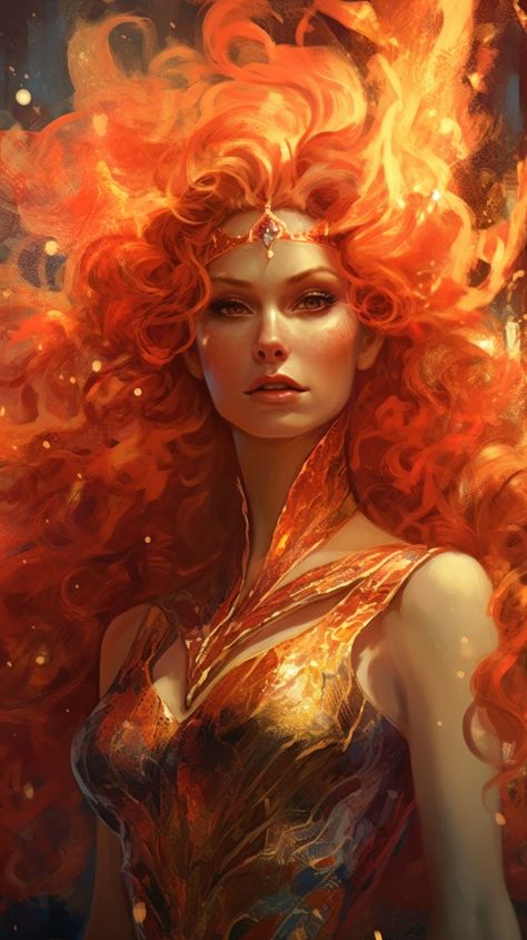 Jean Grey from X Men AI Arts Artwork For Beginners, Wallpaper Awesome, Goddess Of Fire, Men Character, Android Backgrounds, Fire Goddess, Fire Fairy, Goddess Aesthetic, Fantasy Magic