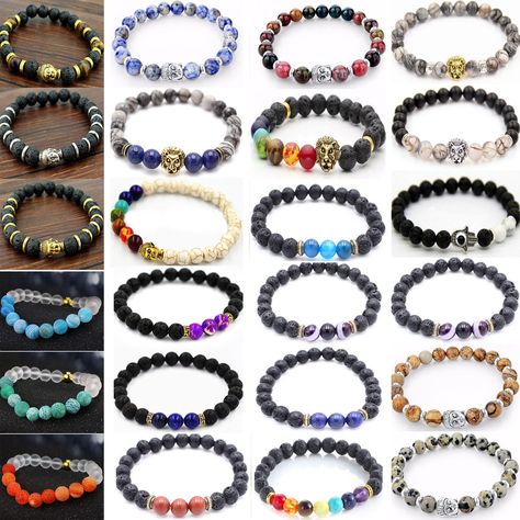 Stone Chakra Healing Balance Gemstone Amethyst Bead Prayer Buddha Bracelet 6-8Mm Men Stone Bracelet, Chakra Beads Bracelet, Bracelets For Sale, Buddha Bracelets, Stone Bracelets, Beads Bracelet Design, Healing Crystal Jewelry, Bracelets Diy, Beads Bracelets