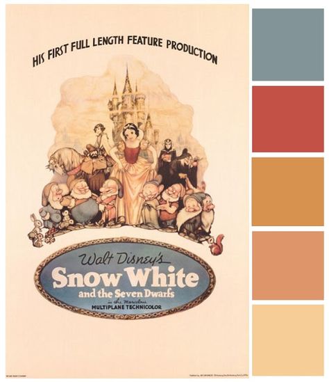 You searched for palette - Page 4 of 20 - This Fairy Tale Life Snow White Poster, Vintage Snow White, Disney Movie Posters, Lake Garden, Disney Phone Cases, Disney Weddings, October 5th, Color Script, The Seven Dwarfs