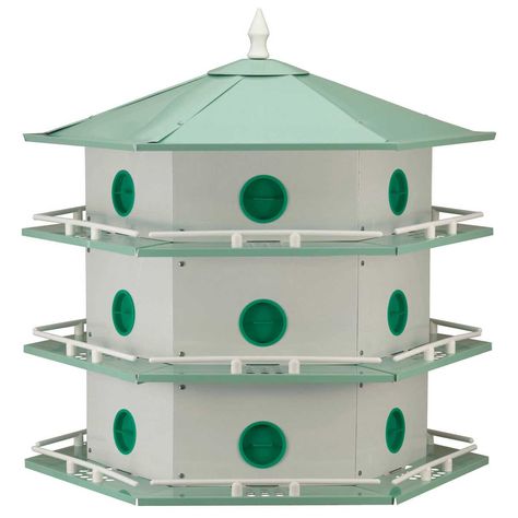 Purple Martin Bird Houses for $144.99 with Free Shipping! Light weight aluminum construction, this purple martin bird house is easily expandable. Martin House Plans, Purple Martin Bird, Purple Martin House Plans, Purple Martin Birdhouse, Martin Bird House, Martin Bird, Purple Martin House, Purple Martin, Bird House Plans