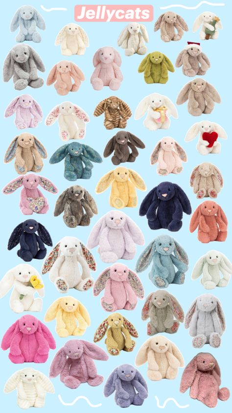 Jelly Cats Bunnies, Jellycat Bashful Bunny, Jelly Cats Bunny, New Jellycat, Boys Earings Design, Jelly Cat Bunnies, Jelly Cat Collection, Jellycats Bunny, Jellycats Collection